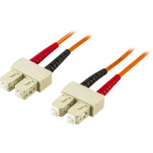 OM2 fiber cable, SC - SC, duplex, UPC, 50/125, 10m, orange