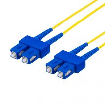 Fiber cabling, SC, SC , 9/125, OS2, duplex, single mode, 1m