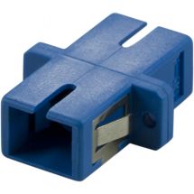 Fiber coupler snap-in, 1xSC-SC, Singlemode, simplex, blue