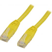 U/UTP Cat5e patch cable 0.5m, yellow