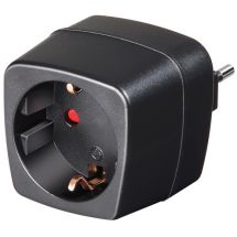 Travel adapter EU>Italy earthed increased touch protection