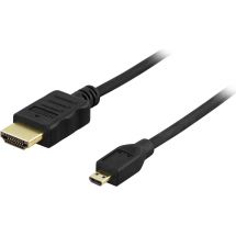 HDMI 1.4-cable HDMI Type A ma, HDMI Micro ma, gold plated, 3