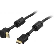 DELTACO HDMI-kaapeli, 19-pin uros - uros, 4K, Ethernet, 3D, palu