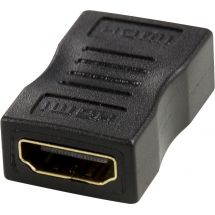 HDMI adapter, 19-pin female, female, black