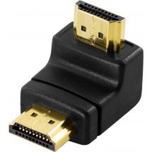HDMI-adapter, 19-pin ma to ma, angled
