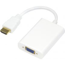 HDMI to VGA + audio adapter, 19-pin ma - 15-pin fe and 3,5mm