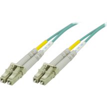 OM3 Fiber cable, LC - LC, duplex, multimode, 50/125, 1,5m