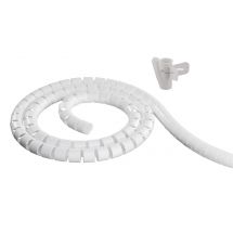 Nylon wire tube, 25mm diameter tool included, 2.5m, white