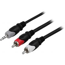 Audio Cable, 3.5mm ma - 2xRCA ma 0.5 m