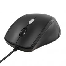 Optical mouse, 3 buttons with scroll, USB, black