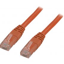 U/UTP Cat5e patch cable 0.5m, orange