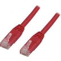 U/UTP Cat5e patch cable 0.5m, red
