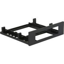 Mounting frame for 3.5" floppy in 5.25" space, black