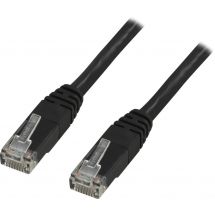 U/UTP Cat5e patch cable 1m, black