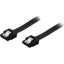 SATA cable SATA 6Gb/s locking clip straight 0.3m black