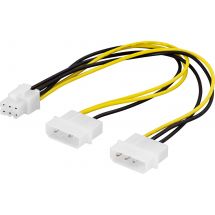 Adapter cable 2x4-pin to 6-pin PCI-Express, 25cm