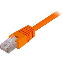 F/UTP Cat6 patch cable, LSZH, 0.5m, orange