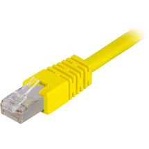 F/UTP Cat6 patch cable, LSZH, 0.3m, yellow
