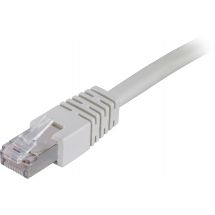 F/UTP Cat6 patch cable, LSZH, 0.7m, grey