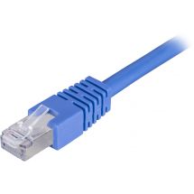 F/UTP Cat6 patch cable 0.5m, blue