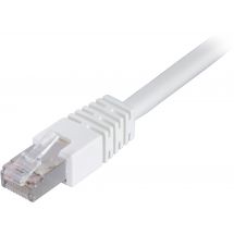 F/UTP Cat6 patch cable, LSZH, 1.5m, white