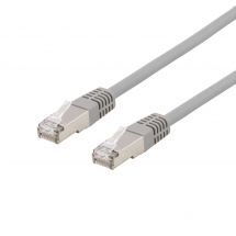 U/FTP Cat6a patch cable, LSZH, 20m, grey