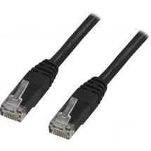 U/UTP Cat6 patch cable 05m 250MHz Deltacertified LSZH black