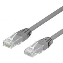 U/UTP Cat6 patch cable 1m 250MHz Deltacertified grey