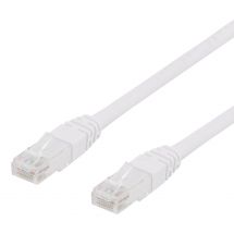 U/UTP Cat6 patch cable, LSZH, 1m, white