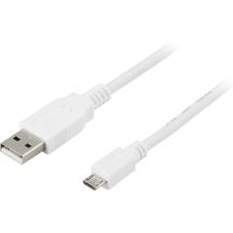 USB 2.0 cable, Type A ma, Type Micro B ma, 5-pin, 1m, white