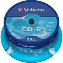 CD-R, 52x, 700 MB/80 min, 25-pack, spindel, Extra Protection