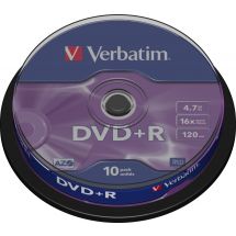 DVD+R, 16x, 4.7 GB/120 min, 10-pack spindel, AZO