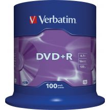 DVD+R, 16x, 4.7 GB/120 min, 100-pack spindel, AZO