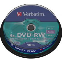 DVD-RW, 4x, 4.7 GB/120 min, 10-pack spindel, SERL