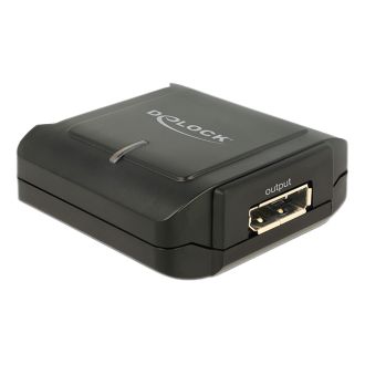 Displayport 1.2 Repeater, 4K at 60 Hz, 7.1 sound, black