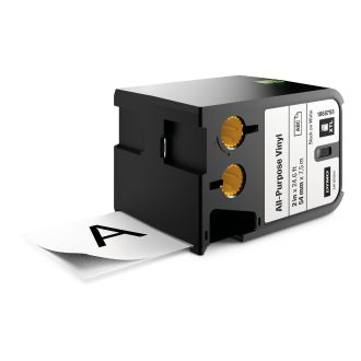 XTL All-Purpose Vinyl Labels, 54mm, black on white
