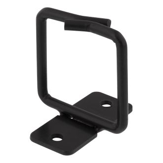 Cable hook for vertical 19" mounting, 43x43mm, metal, black