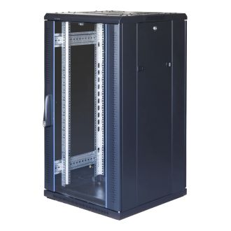 SystemG 19" cabinet 22U 600x600 glass front perated 800kg