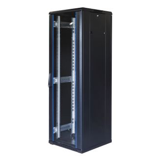 SystemG 19" cabinet 37U 600x600 glass front door metal 800kg