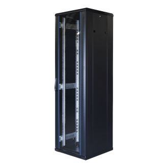 System G 19" cabinet 42U 600x600 glass door perated 800kg