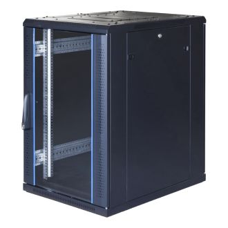 SystemG 19"cabinet 18U 600x800 glass front perated 800kg