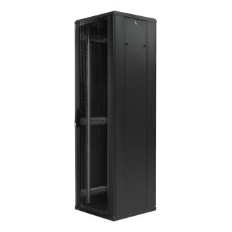 System G 19" cabinet 42U 600x800 perated doors 800kg  black