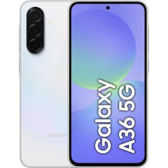 Samsung Galaxy A36 5G puhelin, 128/6 GB, valkoinen