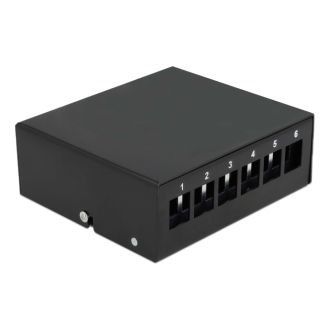 Keystone Patch Panel 6 Port black