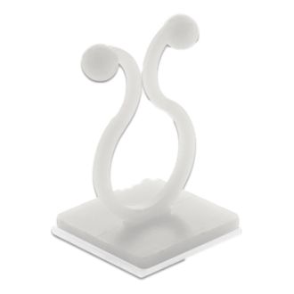 Cable drill with adhesive socket natural 10 pieces