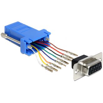 D-Sub 9 Pin female > RJ45 female assembly kit