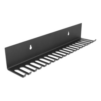 Cable holder 318 x 65 mm for wall mounting black