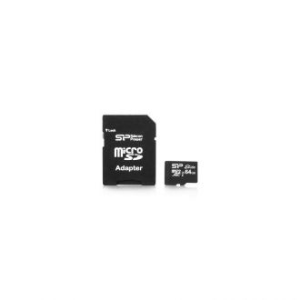 Silicon Power 64GB microSDXC -kortti (Class 10 Elite UHS-1, SD-adapterilla)