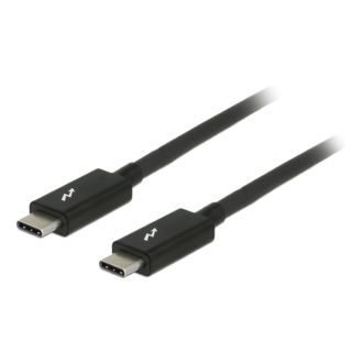 Thunderbolt 3 cable, 20Gbps, 2m, 5120x2880, E-marker, black