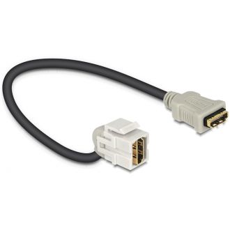 Keystone with cable, HDMI, 22cm, grey
